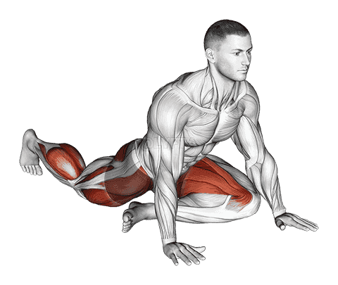 Lying Leg Tuck Hip Stretch demonstration