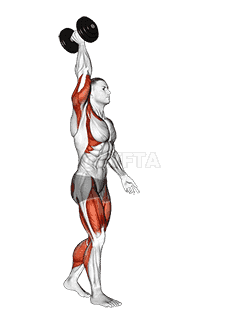 Dumbbell Single Arm Overhead Carry demonstration