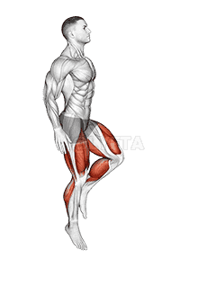 Jumping Pistol Squat demonstration